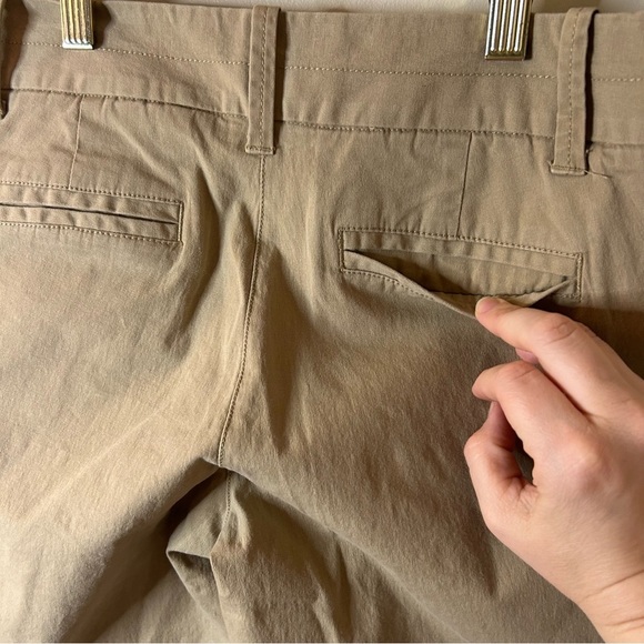 J. Crew Stretch City Fit Tan Khaki Pants women's 2 great preworn condition - Picture 3 of 9